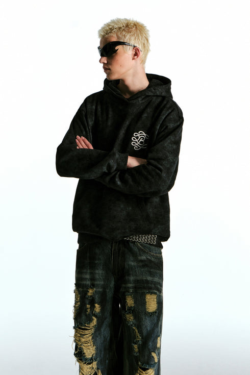 Heavy 3D Embroidered Hoodie